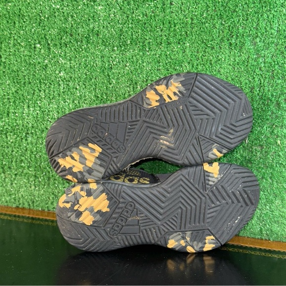 Adidas OWNTHEGAME Gray Black Gold GZ3381 Preschool Boys Size 2Y - Picture 5 of 6